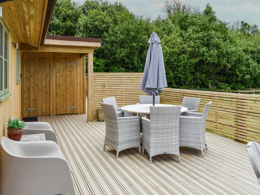 Decking | Meadowside Lodges- Hobby Lodge - Meadowside Lodges, St Columb, near Padstow