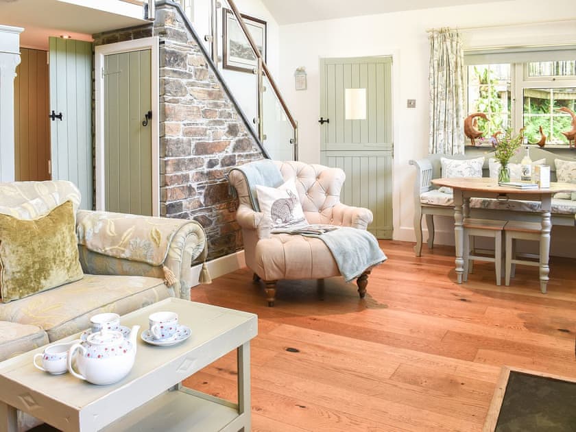 Living room/dining room | Woodland Retreat, Polbrock, Washaway