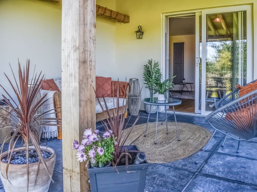 Patio | Afonig Loyw, Talybont near Barmouth