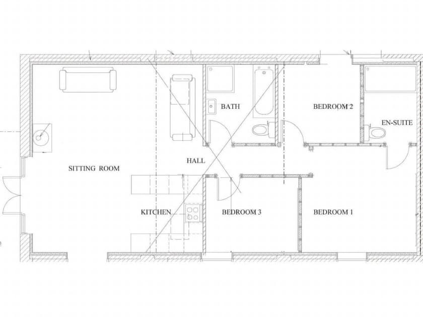 Floor plan | Holyoake Barns- The Old Stables - Holyoake Barns, Little Alne, near Wootton Wawen
