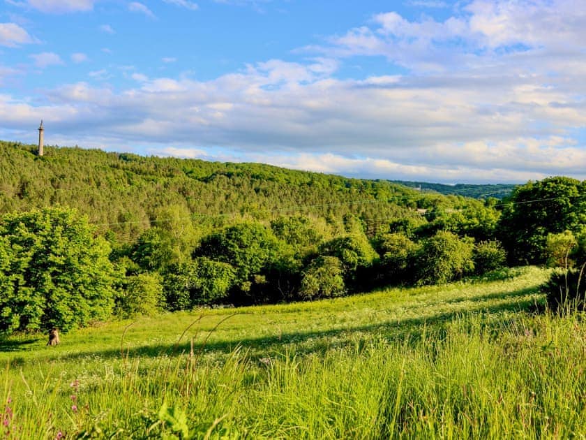 View from Lockhaugh Farm westward | Stable House, Gardeners Cottage, Tiny House Railway Carriage Number 1 - Lockhaugh Farm Cottages & Carriages, Rowlands Gill