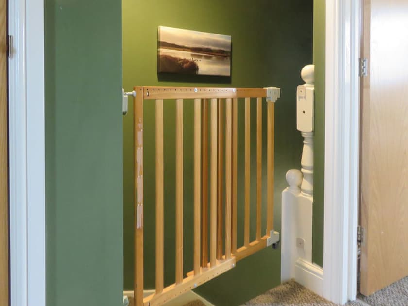 Stair safety gate | Cosy Cotswolds Townhouse, Shipston-on-Stour