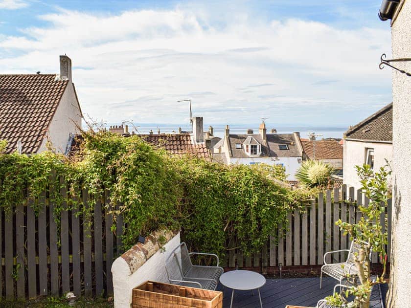 Sitting-out-area | Maisie Cottage, St Monans, near Anstruther