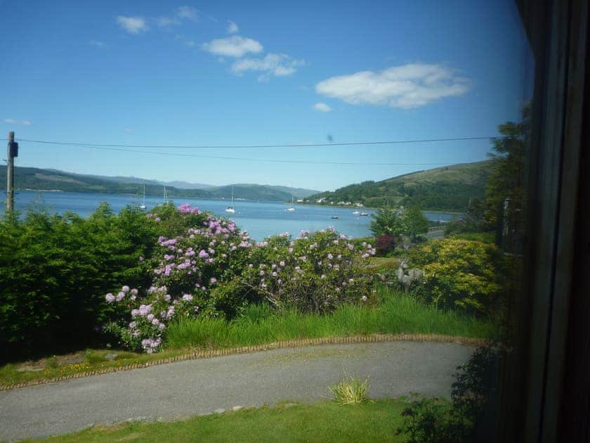 View from the bedroom window | Tigh an Uillt, Strachur, near Inveraray