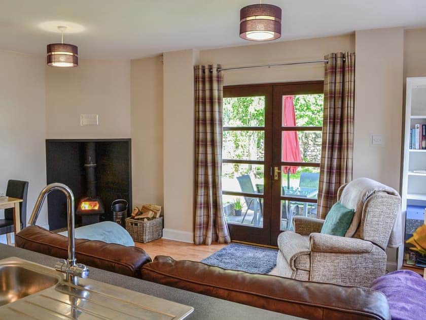 Open plan living space | Lime tree Cottage, Newtonairds