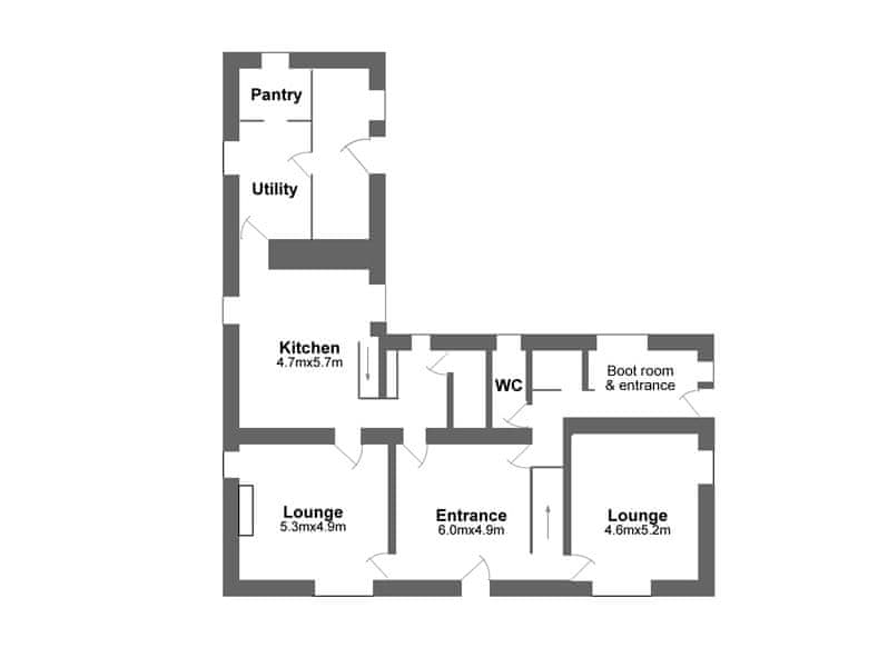 Floor plan | Toad Hall - Libbear Barton, Shebbear, near Bude