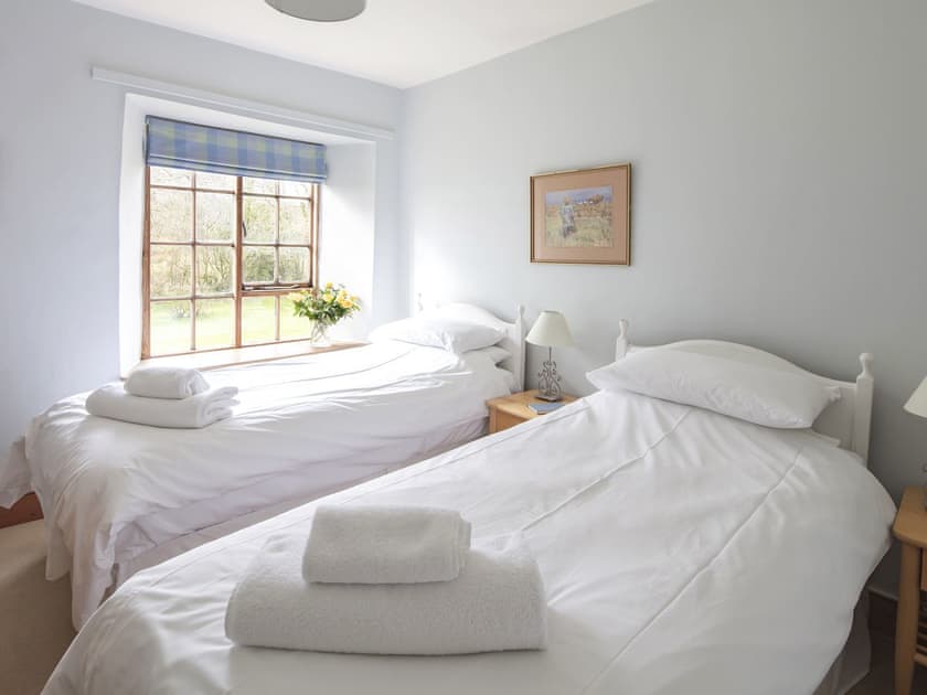 Twin bedroom | Toad Hall - Libbear Barton, Shebbear, near Bude