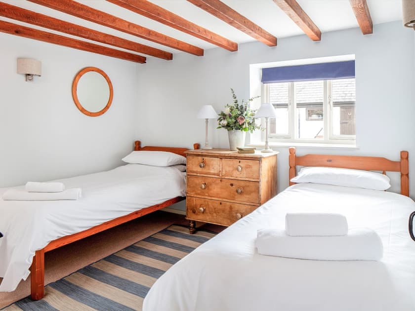 Twin bedroom | Badger’s House - Libbear Barton, Shebbear, near Bude