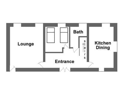 Floor plan | Badger’s House - Libbear Barton, Shebbear, near Bude