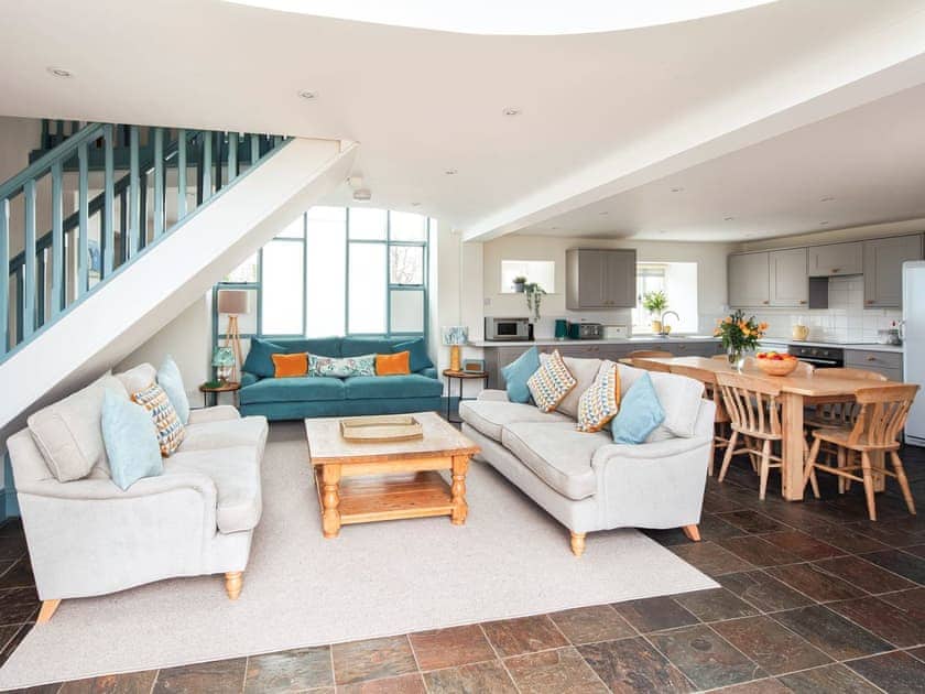 Open plan living space | Otter’s Den - Libbear Barton, Shebbear, near Bude