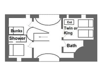 Floor plan | Otter’s Den - Libbear Barton, Shebbear, near Bude