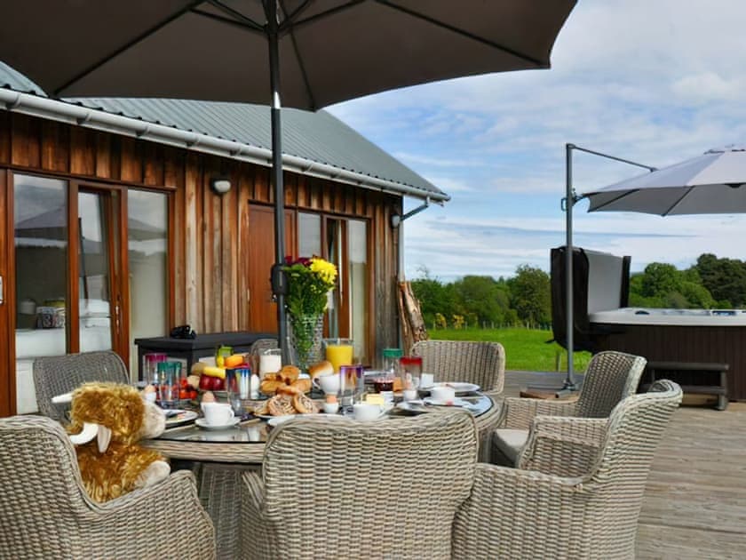 Outdoor area | Bennachie Lodge - Clovenstone Lodges, Inverurie