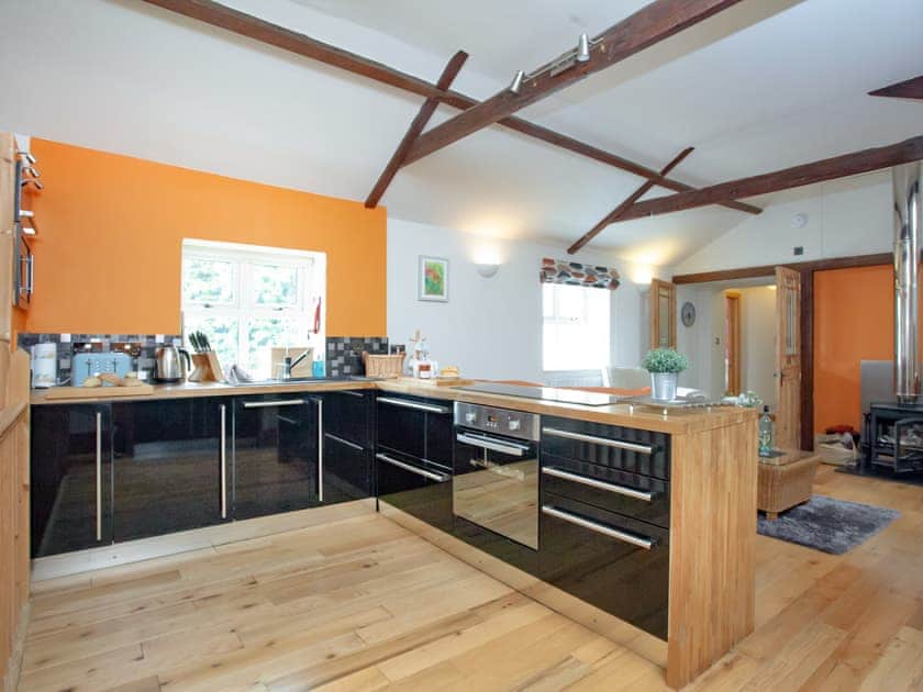 Kitchen area | Upper Stables Apartment - Meadfoot Bay, South Devon
