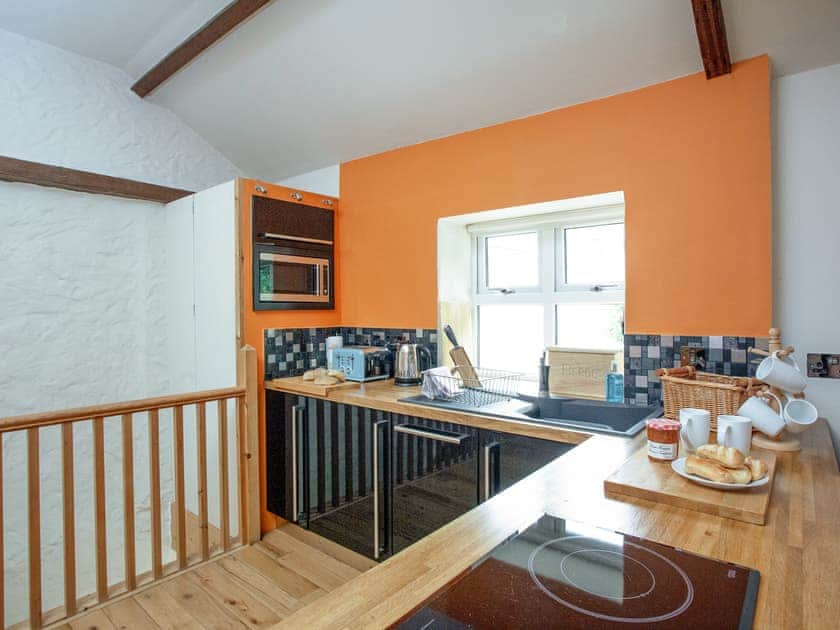 Kitchen area | Upper Stables Apartment - Meadfoot Bay, South Devon