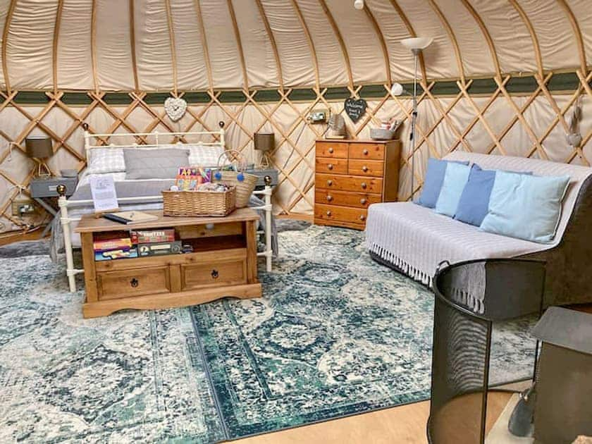 Interior | Lake View Yurts, Warminster