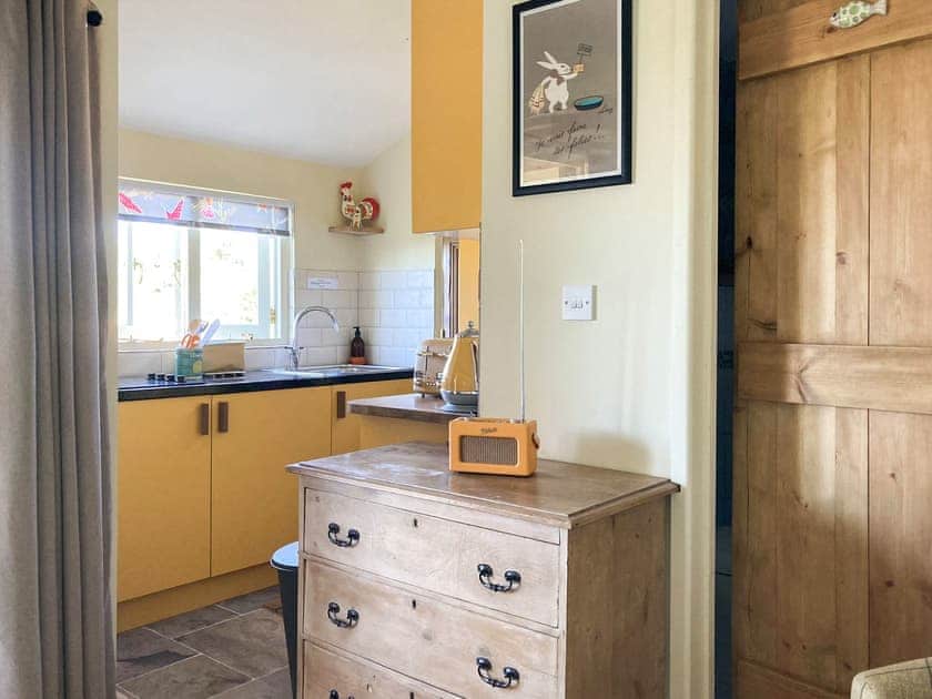 Kitchen area | Walnut Lodge, Launcherley, near Wells