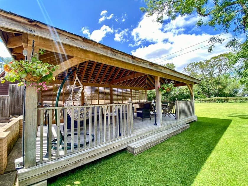 Outdoor area | The Little Lodge, Hannington Wick, near Fairford