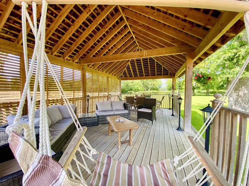 Outdoor area | The Little Lodge, Hannington Wick, near Fairford