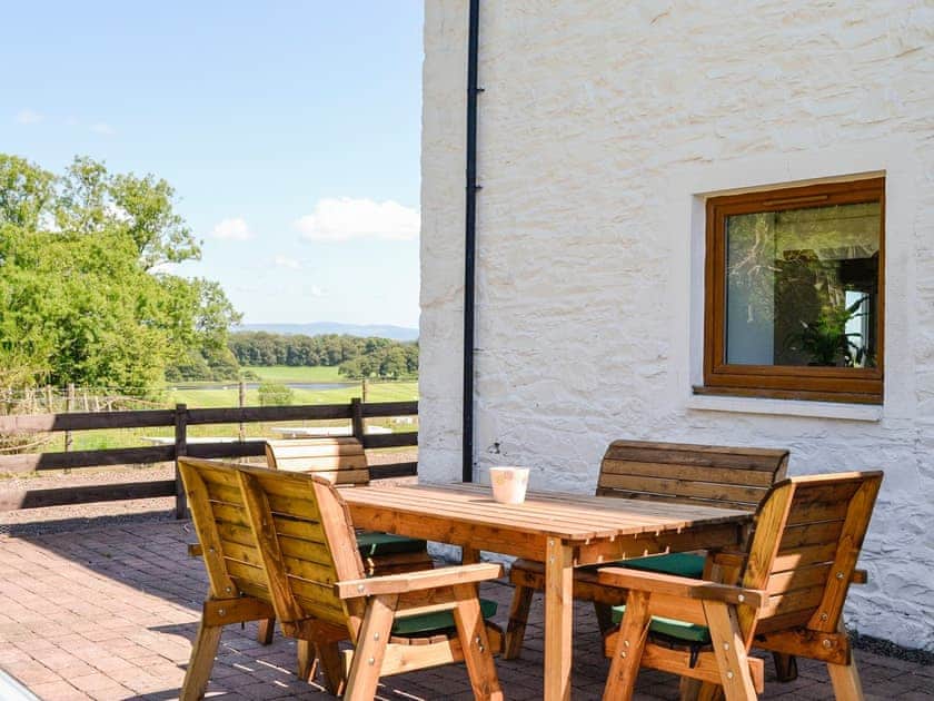 Patio | The Byre @ Camp Douglas, Castle Douglas