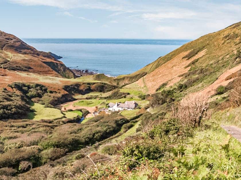 Nearby Marsland Mouth and beach - superb walking area | Old Smithy BungalowsFoxgloves Bungalow, Welcombe, near Hartland