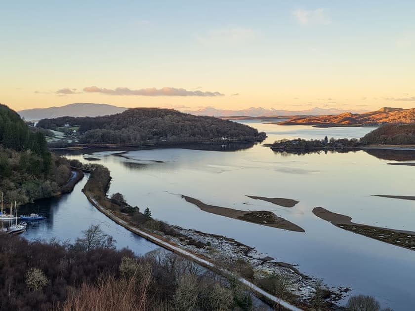 Bellanoch Viewpoint looking over Crinan Canal and Crinan Ferry to the Islands | Ar Deireadh, Tayvallich