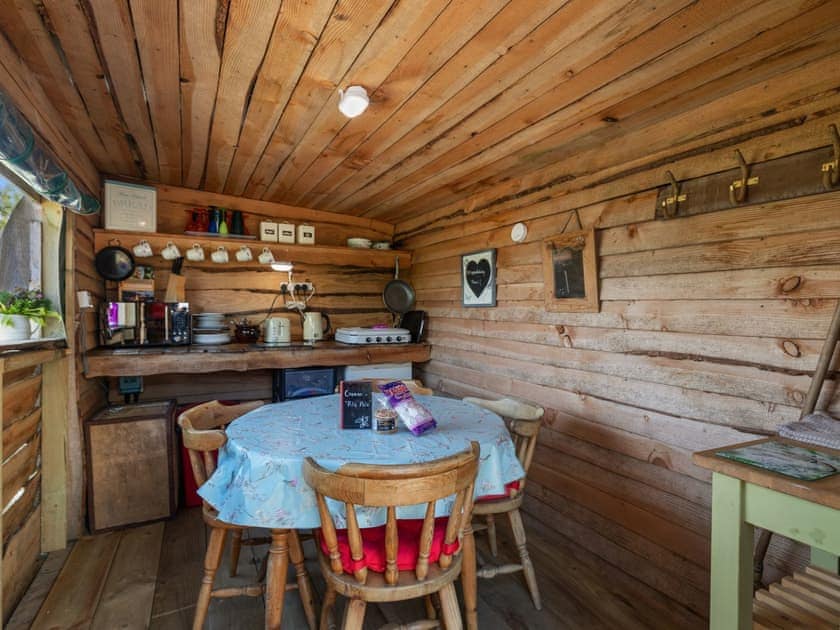 Kitchen/diner | Pila Pala - Tregoes Pods and Domes, Fishguard