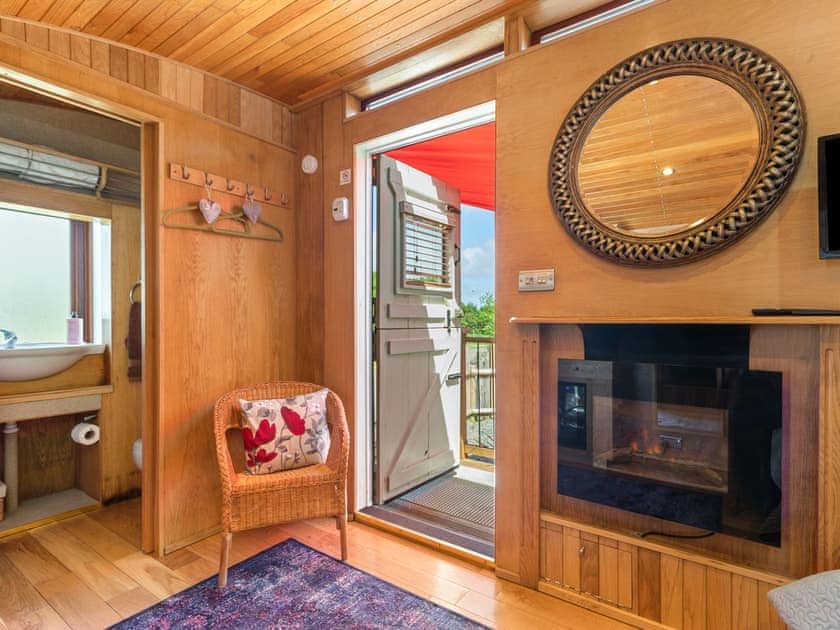 Living area | Y Caban - Tregoes Pods and Domes, Fishguard