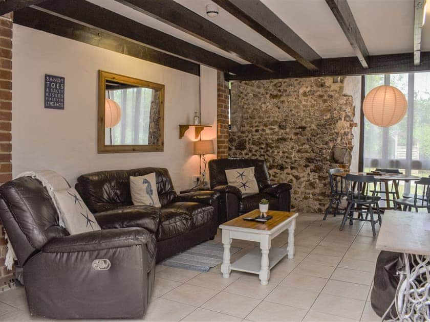 Living area | Barley Store - Berehayes Holiday Cottages, Whitchurch Canonicorum