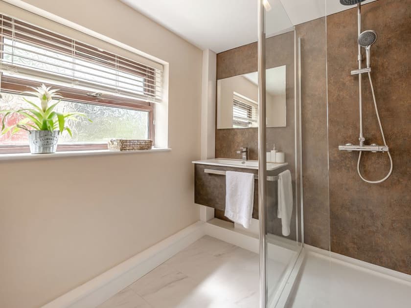 Shower room | Llanfair Hill Cottage, Gorsgoch