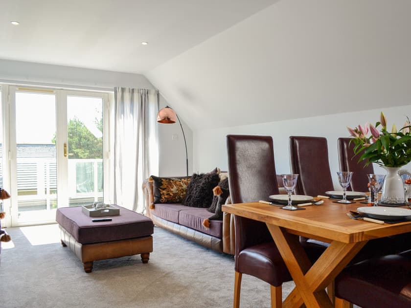 Open plan living space | Queen’s View Lodge, Banchory