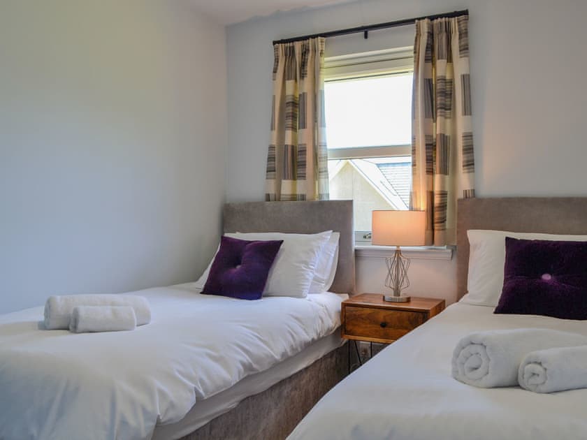 Twin bedroom | Queen’s View Lodge, Banchory
