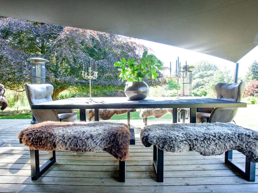 Outdoor eating area - seasonal and available subject to weather conditions. | St Annes Manor, Torquay