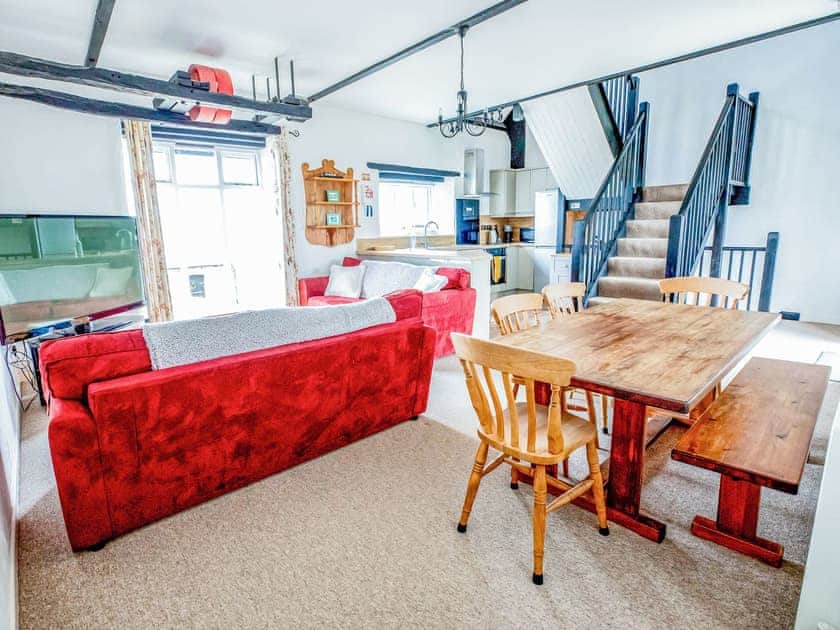 Open plan living space | Duchy - Treworgie Barton Cottages, Crackington Haven