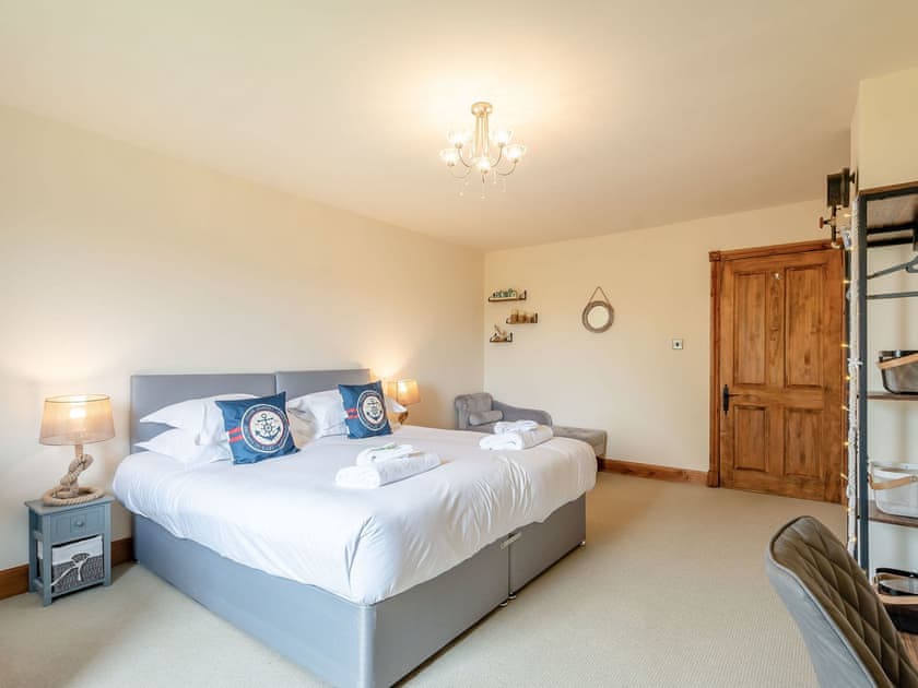 Double bedroom | Seaviews and Hot Tub at Admirals Anchor, Portpatrick