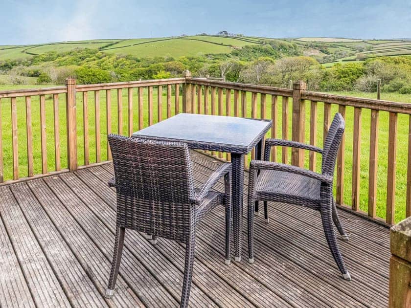 Sitting-out-area | Bligh - Treworgie Barton Cottages, Crackington Haven