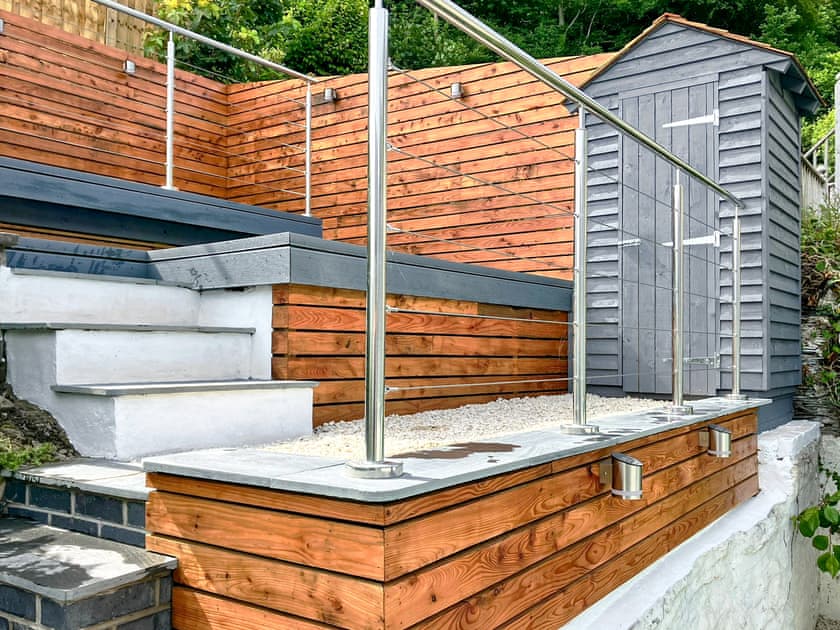 Rear garden, with views across the estuary | Driftwood, Aberdovey