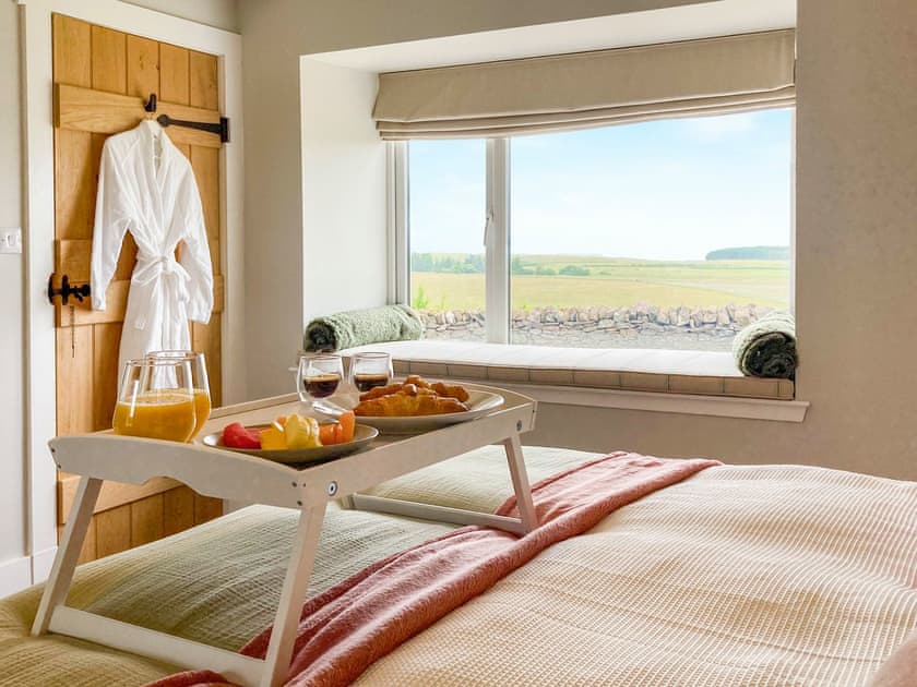 Double bedroom | South Riccalton Farm Cottage, Jedburgh