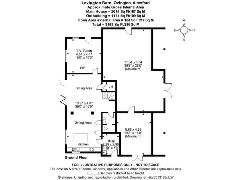 Floor plan | Lovington Barn, Alresford