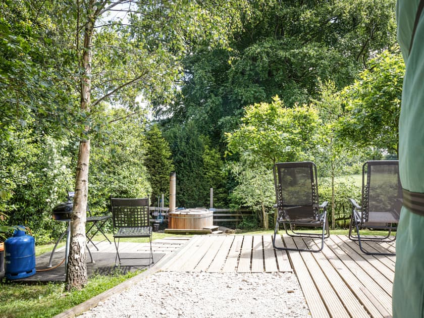 Outdoor area | Gaia’s Hideaway, Hulme End, near Ashbourne