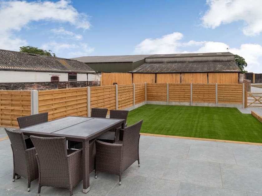 Patio | Dip Tub Den - Brian’s Barns, Skerne, near Driffield