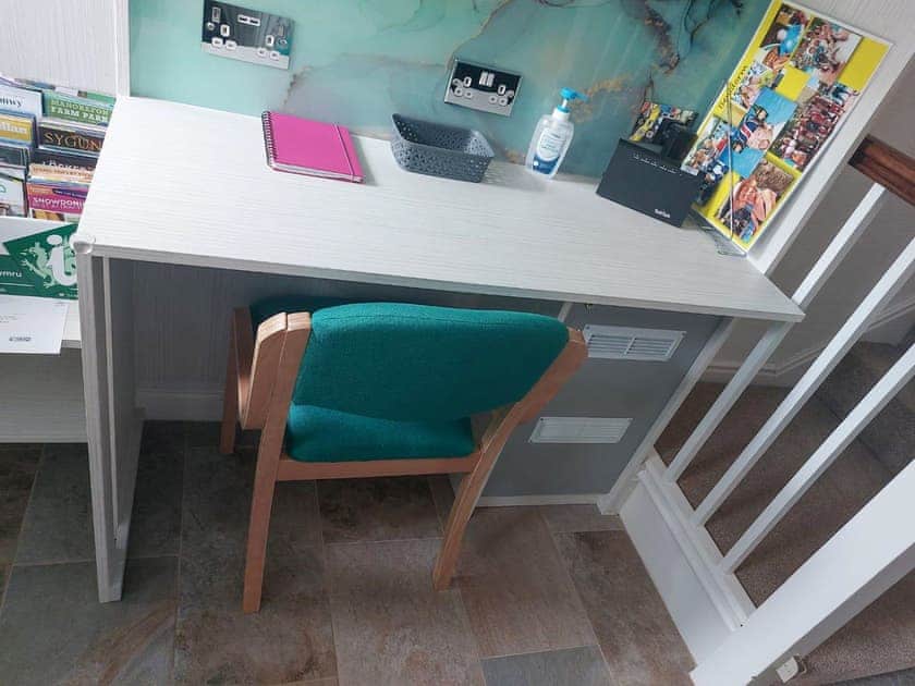 Hallway with study area | Smitten Cottage, Rhyl