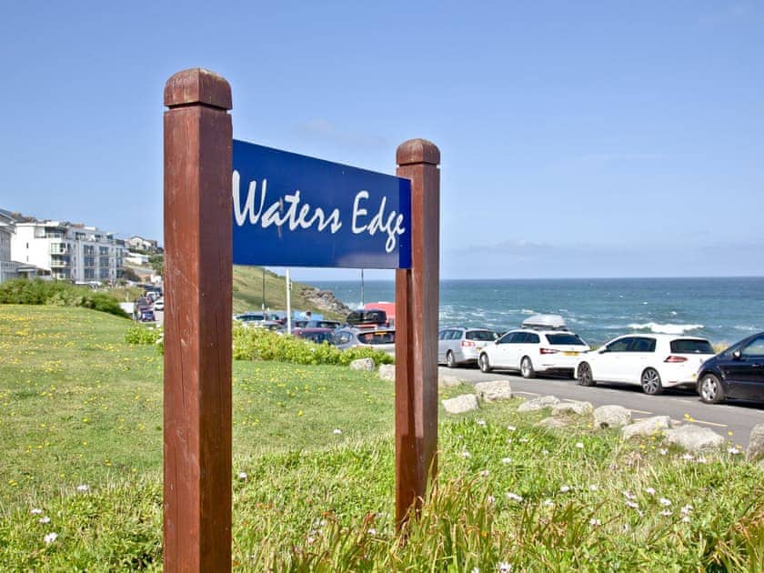 Outdoor area | Apartment 1 Waters Edge, Newquay