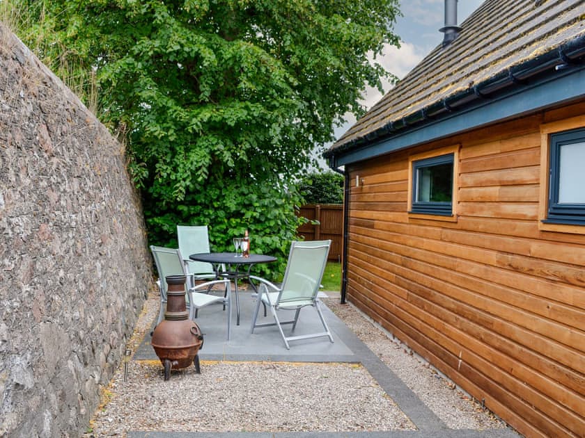 Sitting-out-area | Cedar Cottage, Aboyne