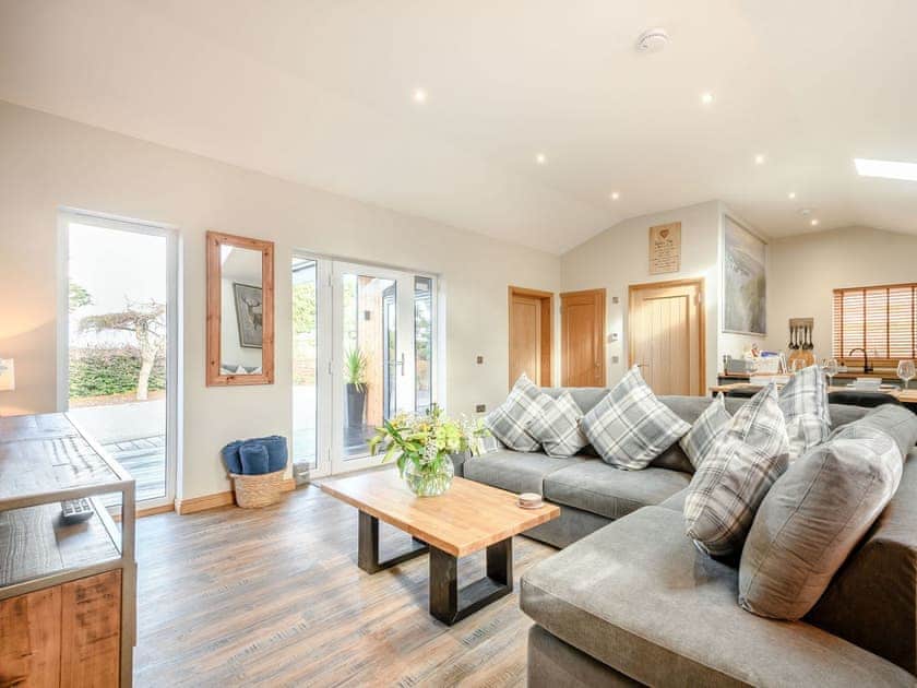 Open plan living space | Appletree Lodge, Ayr