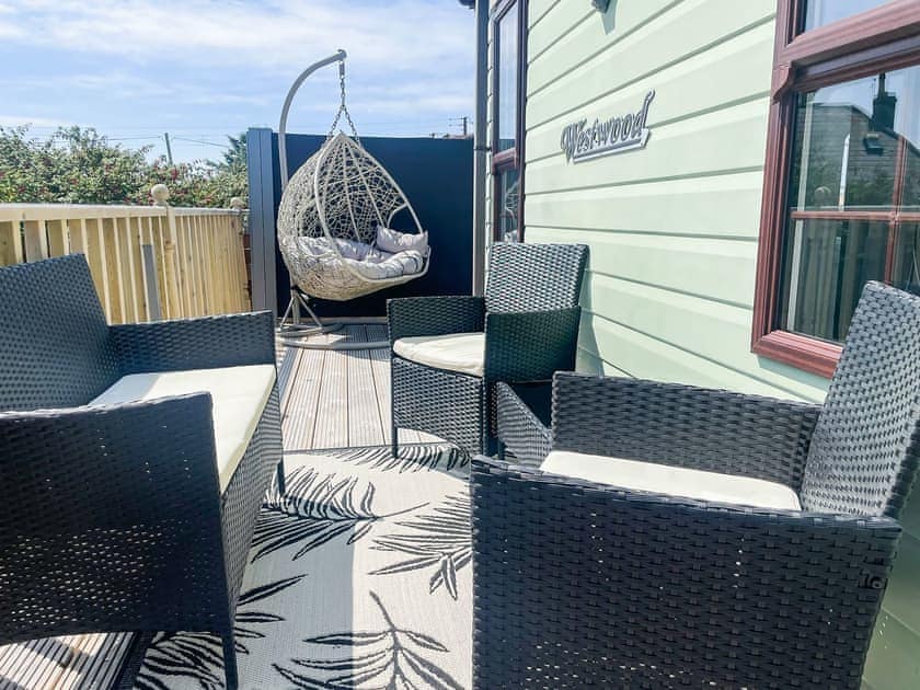 Sitting-out-area | Sunnyside Lodge, Monreith