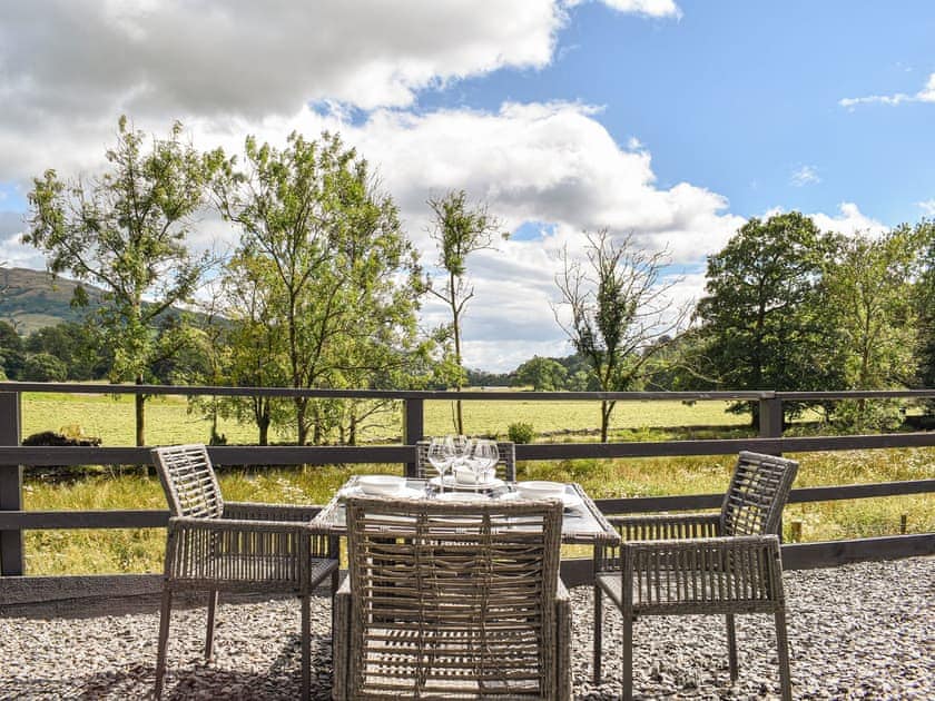 Outdoor area | Rivers Edge - Steppingstones Riverside Terrace, Ambleside
