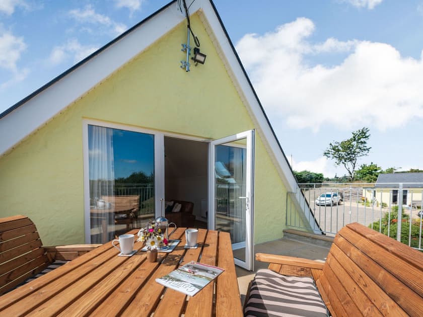 Balcony | Penceunant - Brynllin Holiday Cottages, Bwlch-Llan, near Aberaeron