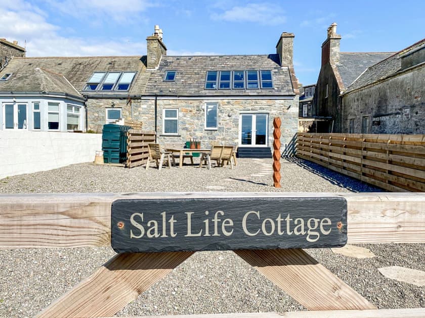 Outdoor area | Saltlife Cottage, Port William