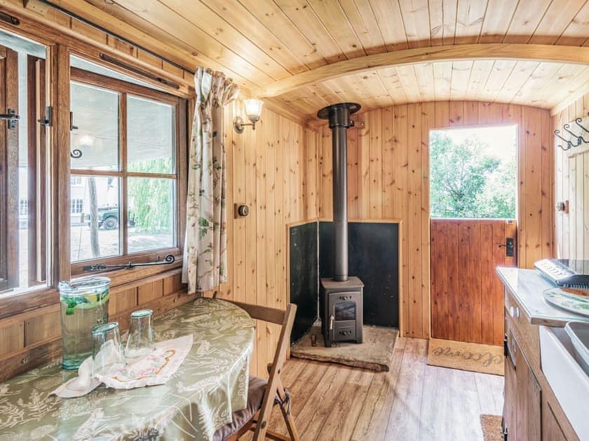 Living area | The Kingfisher - Longwool Shepherds Huts, Old Woodhall