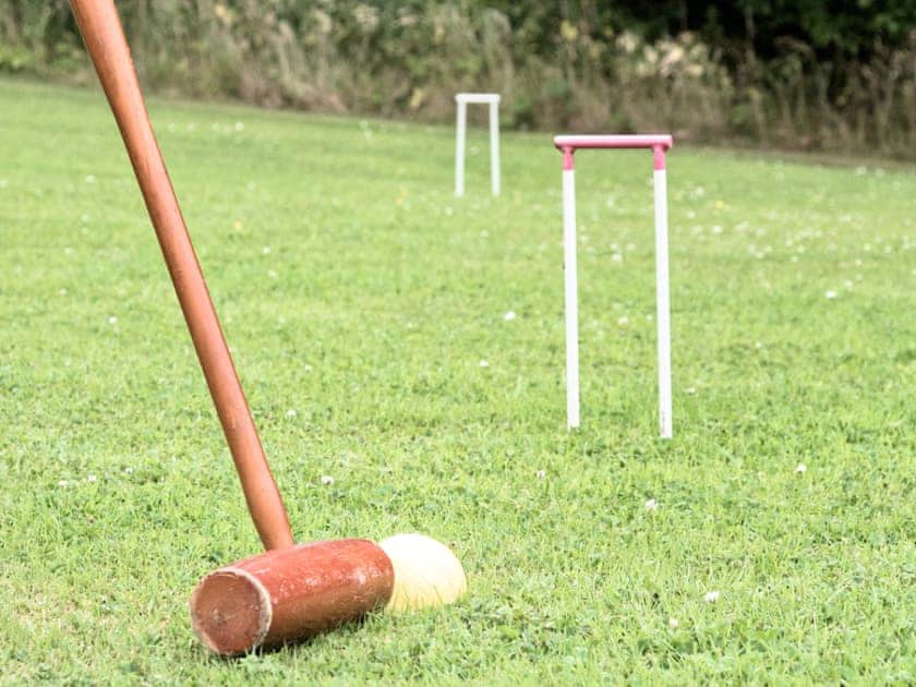 A game of croquet | The Brewers Cottage, The Groom’s Cottage - Roddenloft, Mauchline